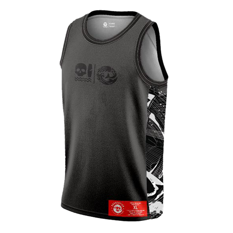 Crash it - Black Unisex Sleeveless Rash Guard