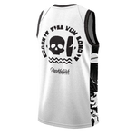 Crash it - White Unisex Sleeveless Rash Guard