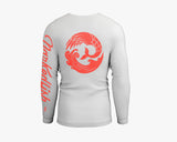 NARKEDFISH - White Unisex Long Sleeve Rash Guard