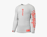 NARKEDFISH - White Unisex Long Sleeve Rash Guard