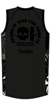 Crash it - Black Unisex Sleeveless Rash Guard