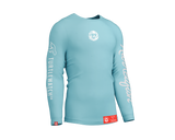 Turtle Watch - Cyan Unisex Long Sleeve Rash Guard