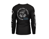 Turtle Watch - Black Unisex Long Sleeve Rash Guard