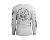 Turtle Watch - White Unisex Long Sleeve Rash Guard