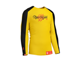 B.Lee - Yellow Unisex Long Sleeve Rash Guard