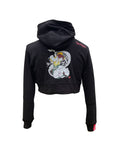 Command The Wind - Female Cropped Hoodie